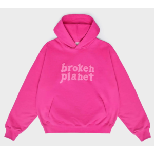 Pink Broken Planet Hoodie